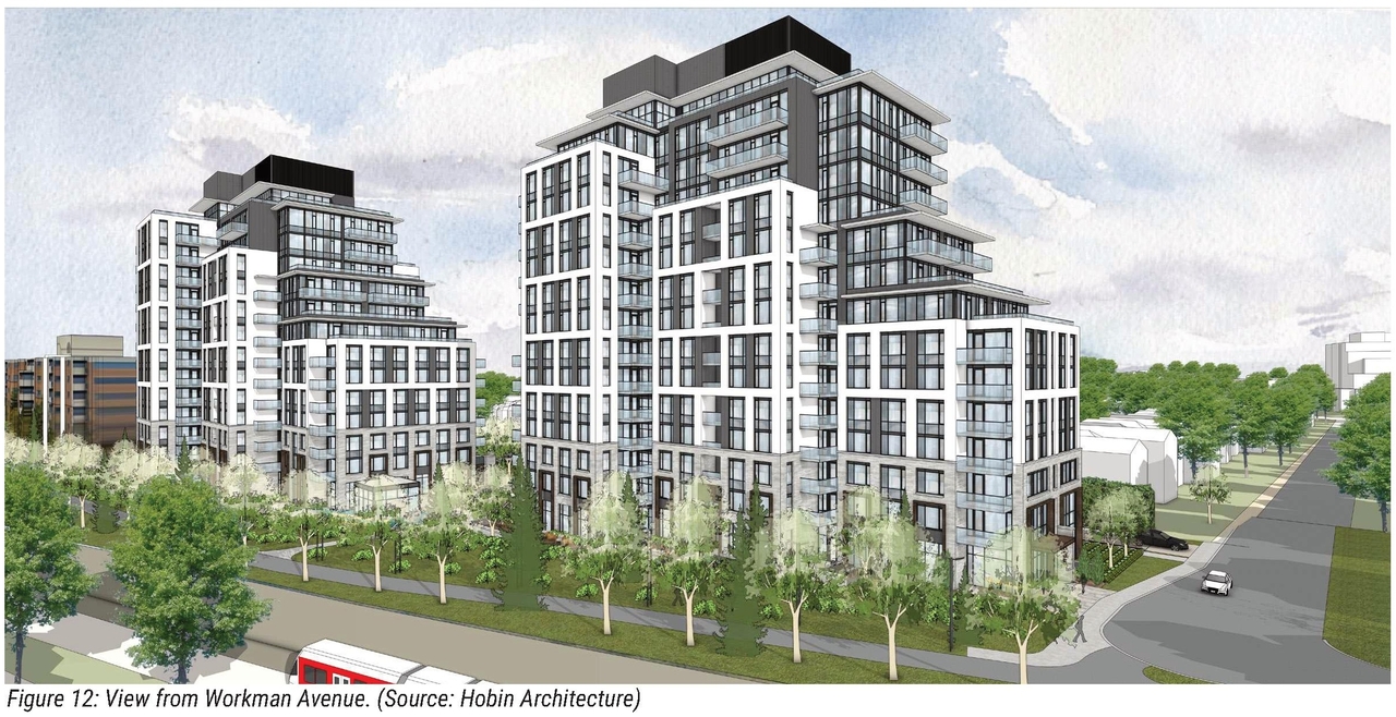 Rendering of building from page 11 of the file '2025-09-24 - Urban Design Brief - D07-12-25-0097'