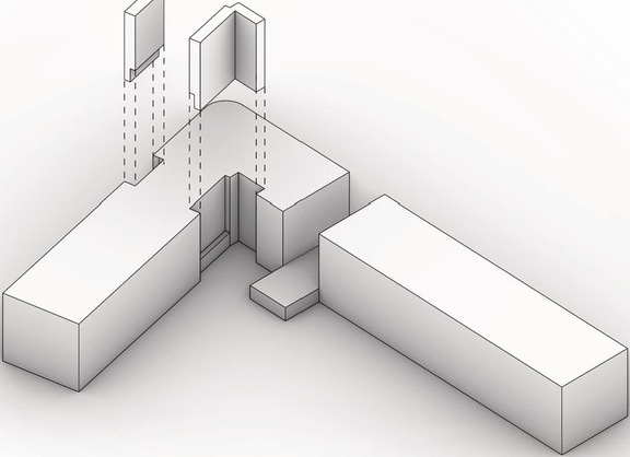 Rendering of building from page 40 of the file '2025-07-25 - Urban Design Brief - D07-12-25-0103'