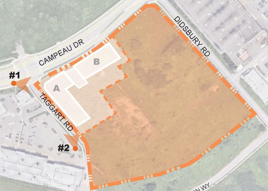 Construction site plan for project from page 42 of the file '2025-07-25 - Urban Design Brief - D07-12-25-0103'