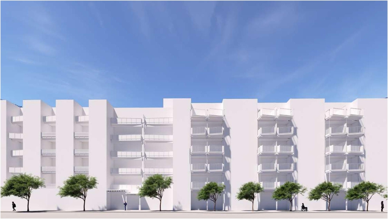 Rendering of building from page 45 of the file '2025-07-25 - Urban Design Brief - D07-12-25-0103'