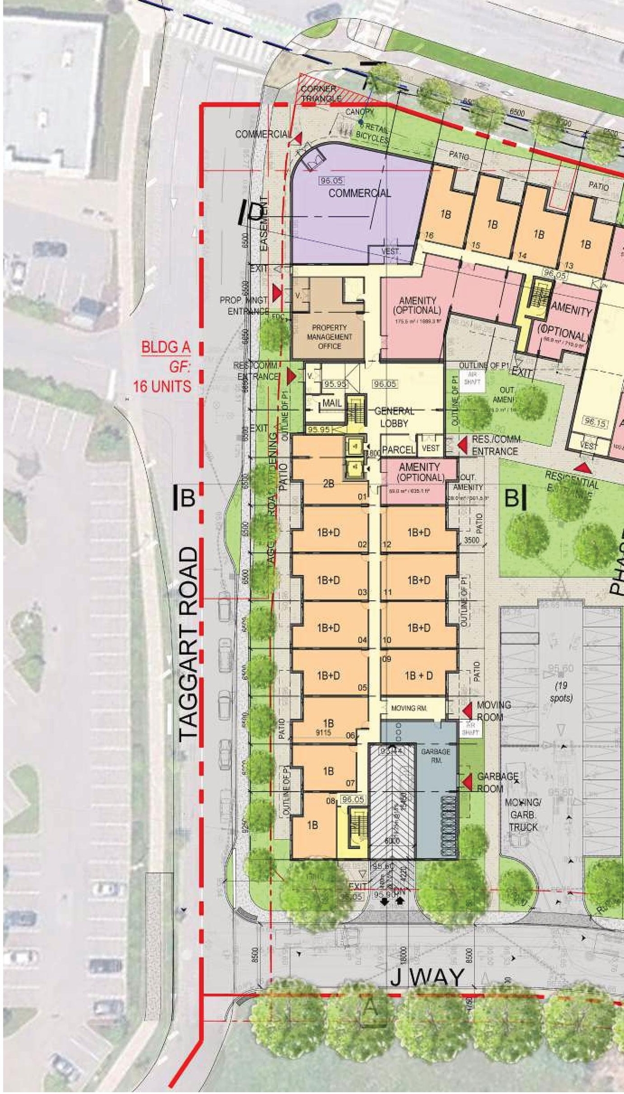 Construction site plan for project from page 48 of the file '2025-07-25 - Urban Design Brief - D07-12-25-0103'
