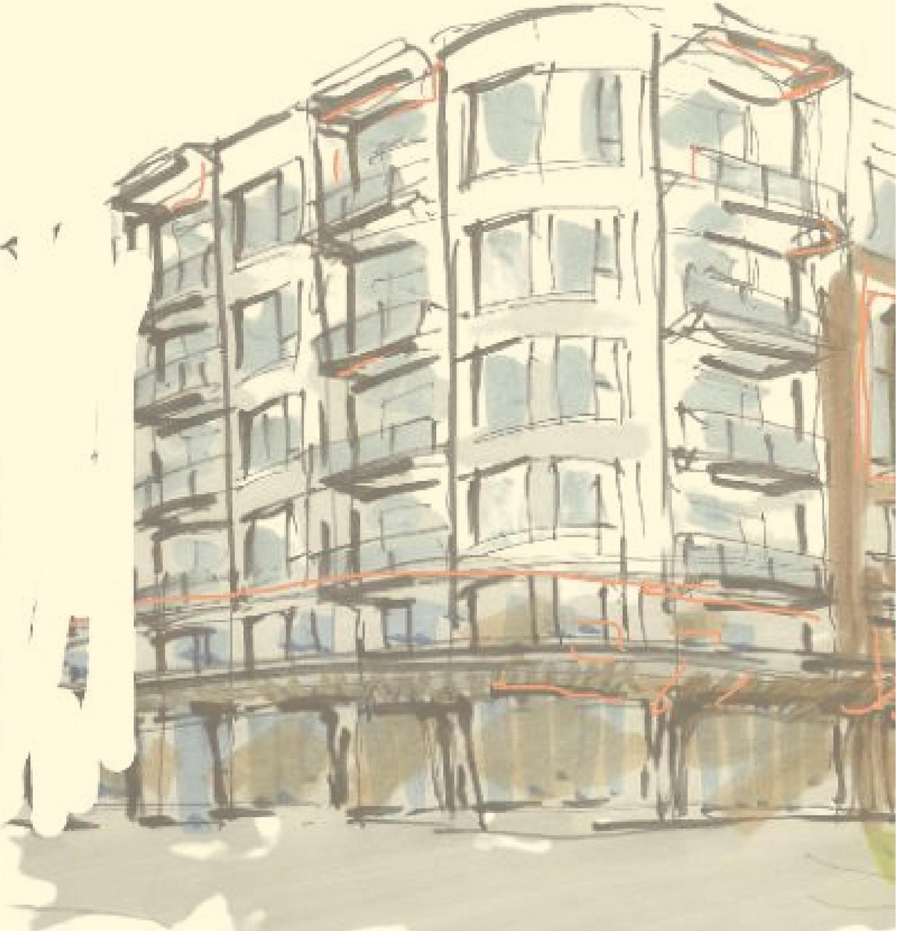 Rendering of building from page 68 of the file '2025-07-25 - Urban Design Brief - D07-12-25-0103'