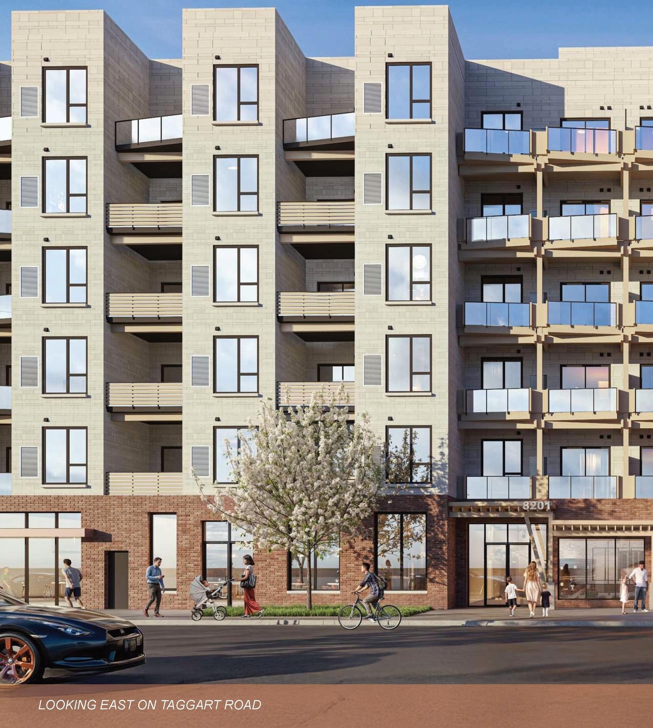 Rendering of building from page 82 of the file '2025-07-25 - Urban Design Brief - D07-12-25-0103'