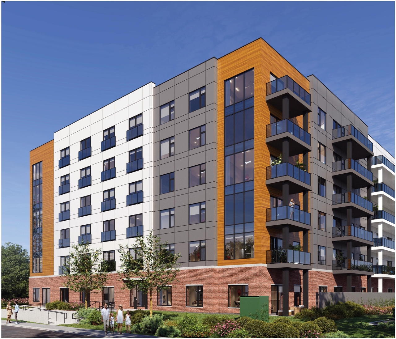 Rendering of building from page 2 of the file '2025-11-07 - Urban Design Review Panel - -D07-12-25-0106'