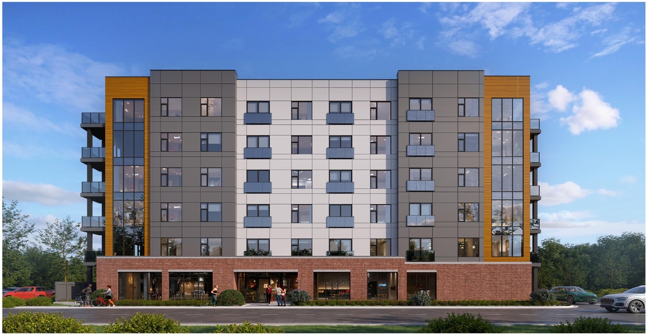 Rendering of building from page 3 of the file '2025-11-07 - Urban Design Review Panel - -D07-12-25-0106'