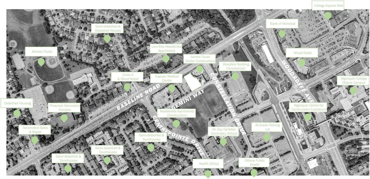 Construction site plan for project from page 6 of the file '2025-11-07 - Urban Design Review Panel - -D07-12-25-0106'