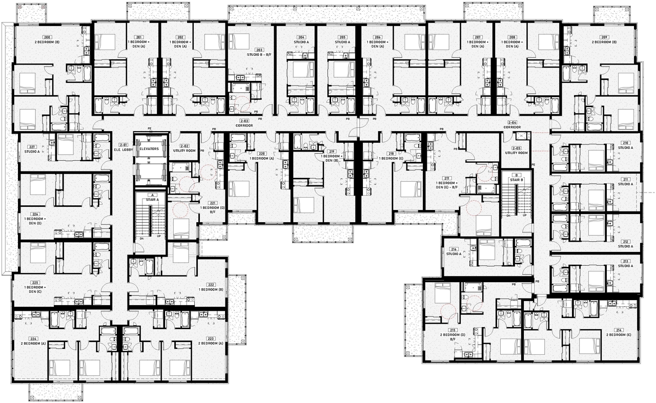 Floor plan for project from page 19 of the file '2025-11-07 - Urban Design Review Panel - -D07-12-25-0106'