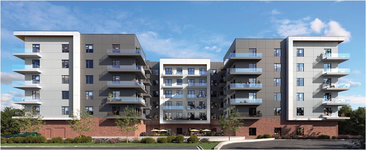 Rendering of building from page 1 of the file '2025-07-30 - Urban Design Review Panel - D07-12-25-0106'