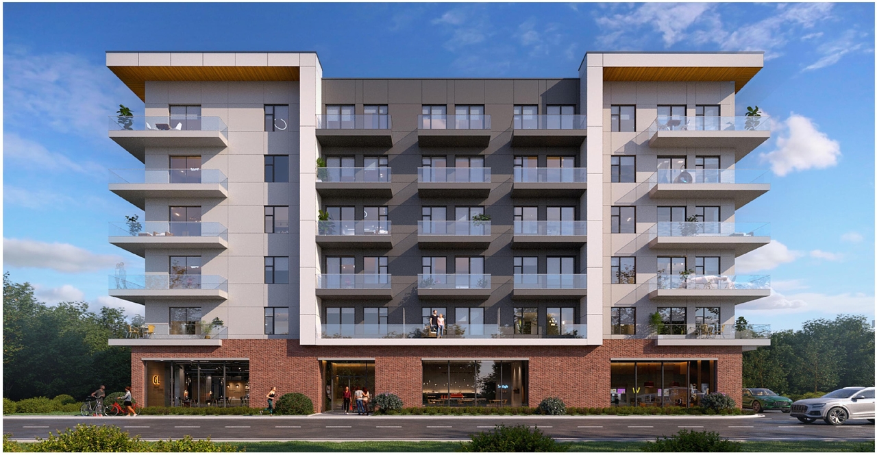 Rendering of building from page 3 of the file '2025-07-30 - Urban Design Review Panel - D07-12-25-0106'