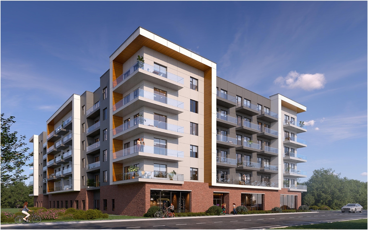 Rendering of building from page 15 of the file '2025-07-30 - Urban Design Review Panel - D07-12-25-0106'