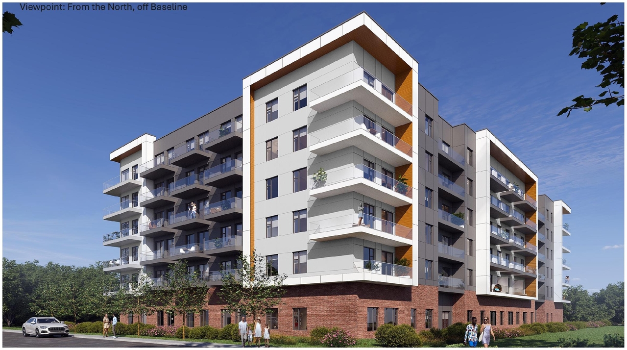 Rendering of building from page 16 of the file '2025-07-30 - Urban Design Review Panel - D07-12-25-0106'