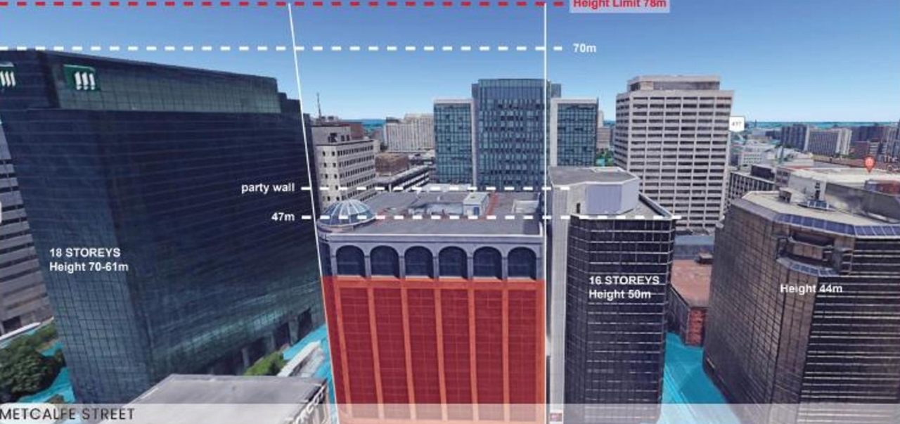 Rendering of building from page 24 of the file '2025-08-06 - Urban Design Review Panel Report - D07-12-25-0112'
