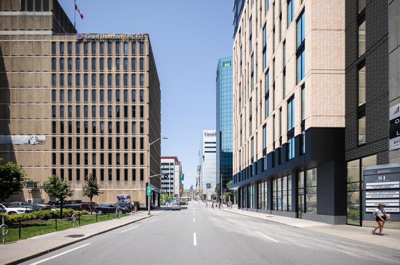 Rendering of building from page 32 of the file '2025-08-06 - Urban Design Review Panel Report - D07-12-25-0112'