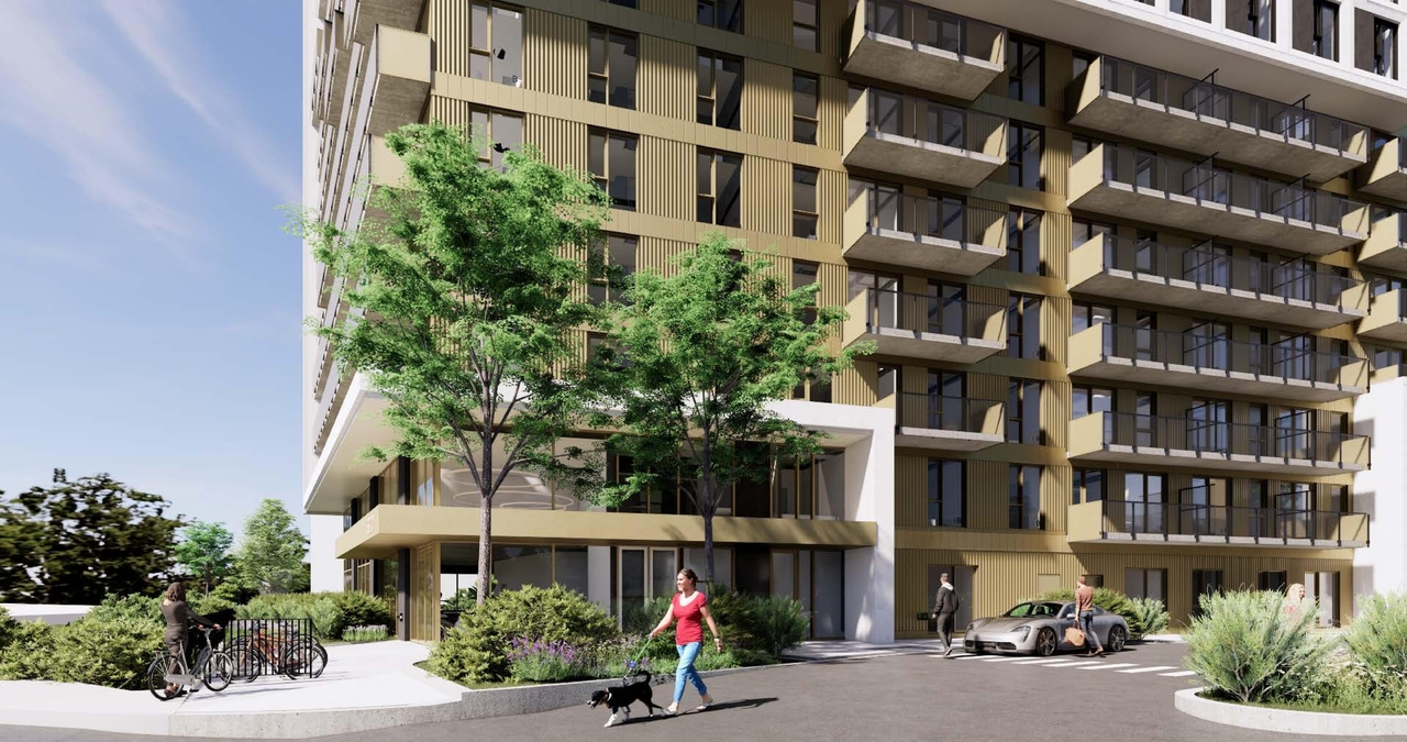 Rendering of building from page 8 of the file '2025-11-07 - RENDERS - D07-12-25-0121'