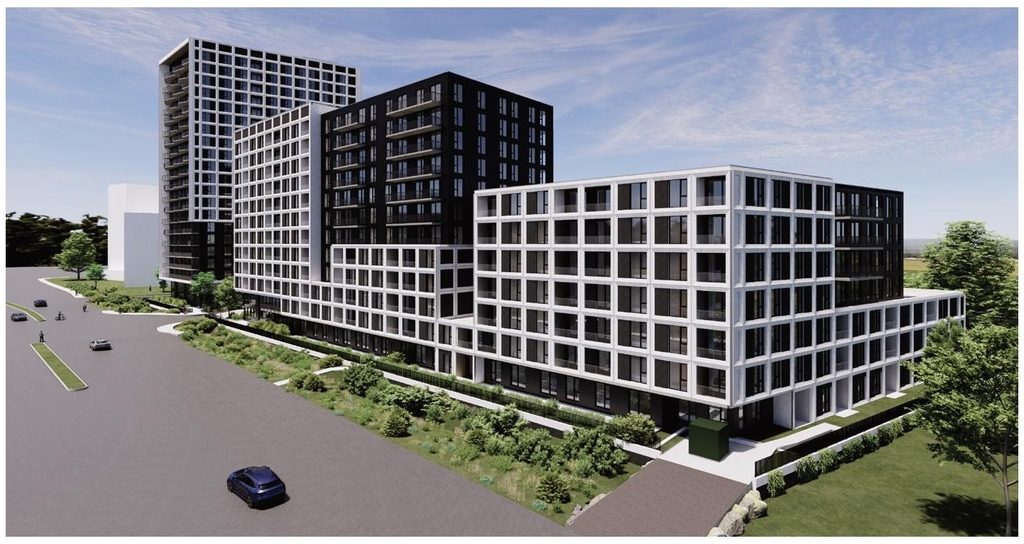 Rendering of building from page 21 of the file '2025-09-02 - Urban Design Review Panel Report - D07-12-25-0121'