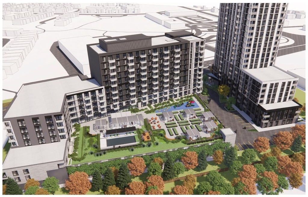 Rendering of building from page 35 of the file '2025-09-02 - Urban Design Review Panel Report - D07-12-25-0121'