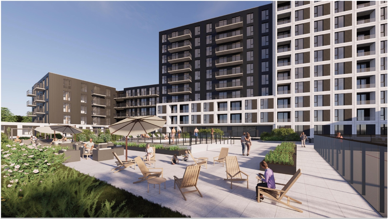 Rendering of building from page 50 of the file '2025-09-02 - Urban Design Review Panel Report - D07-12-25-0121'