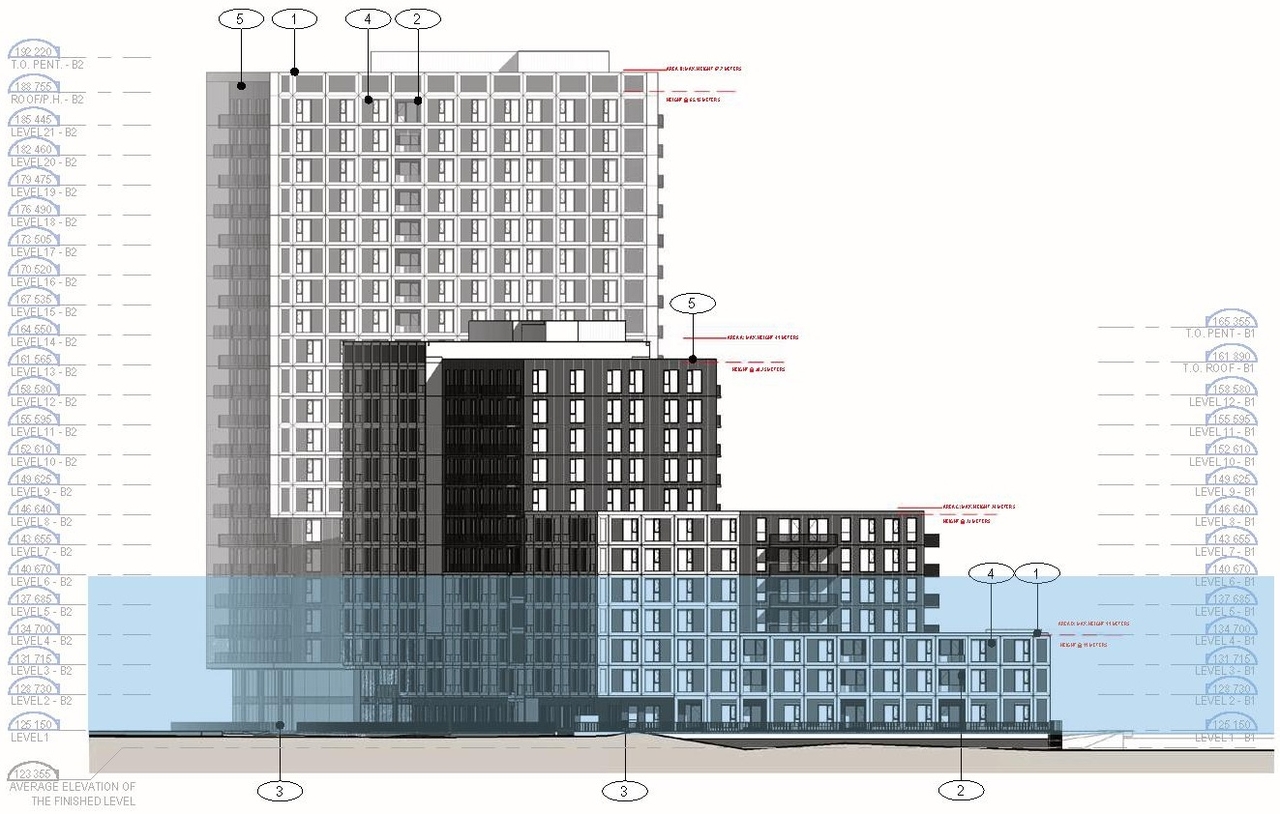 Rendering of building from page 55 of the file '2025-09-02 - Urban Design Review Panel Report - D07-12-25-0121'