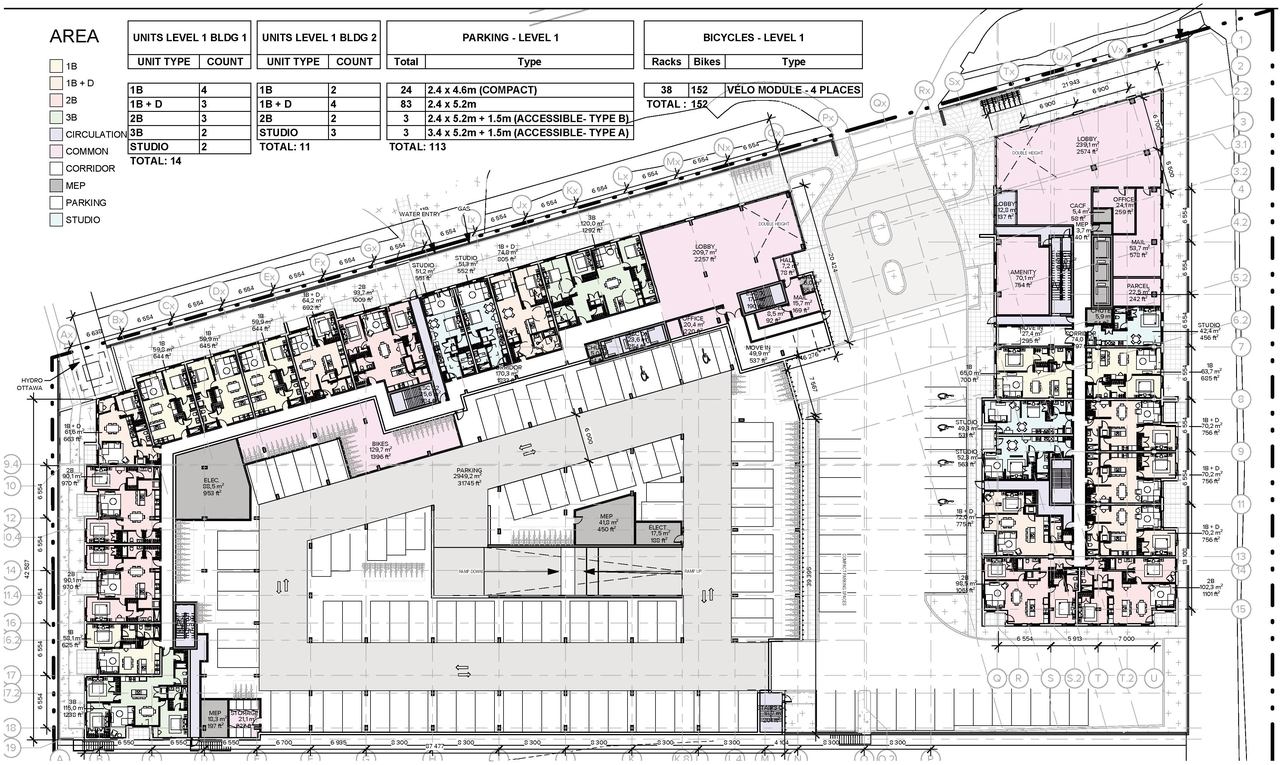 Construction site plan for project from page 61 of the file '2025-09-02 - Urban Design Review Panel Report - D07-12-25-0121'