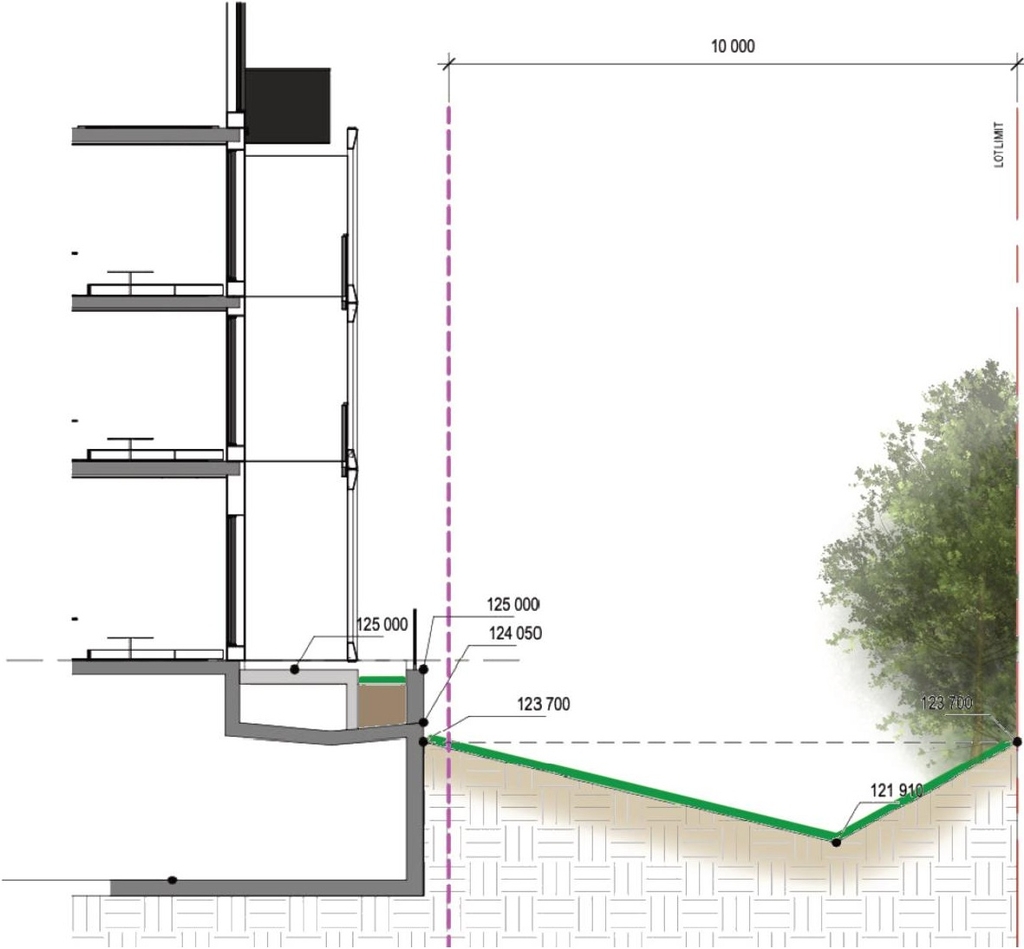 Construction site plan for project from page 81 of the file '2025-09-02 - Urban Design Review Panel Report - D07-12-25-0121'