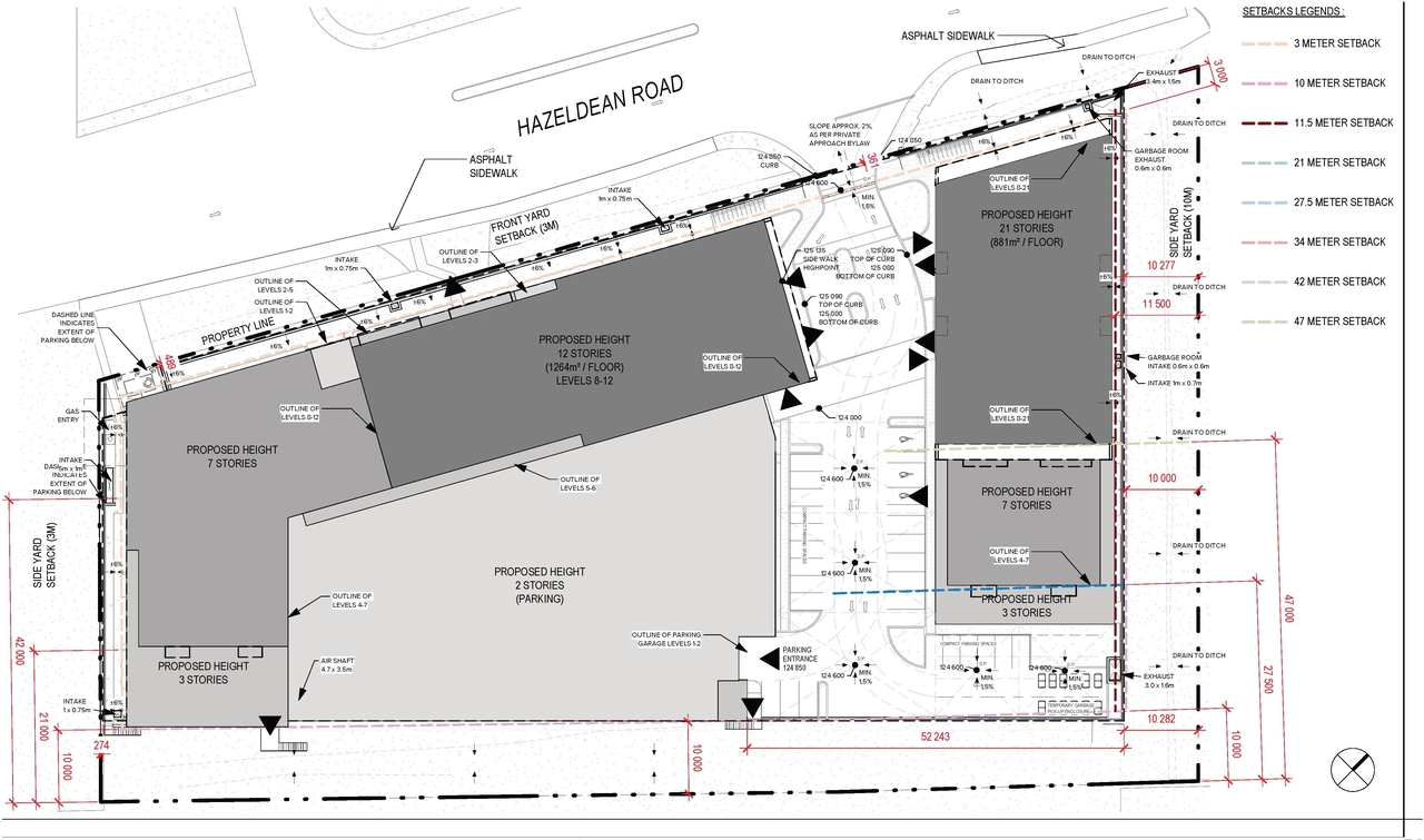 Construction site plan for project from page 56 of the file '2025-09-02 - Design Brief - D07-12-25-0121'