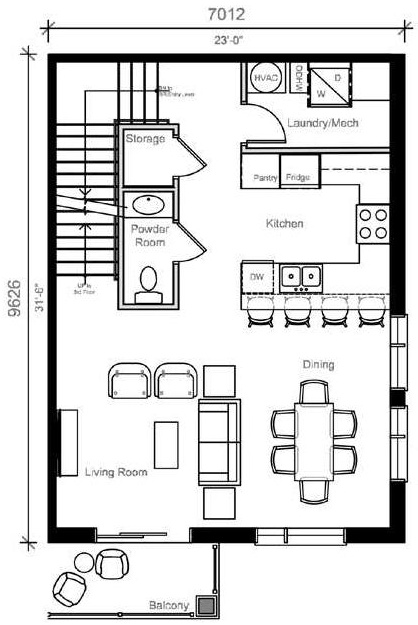 Floor plan for project from page 20 of the file '2025-09-11 - Urban Design Brief - D07-12-25-0125'