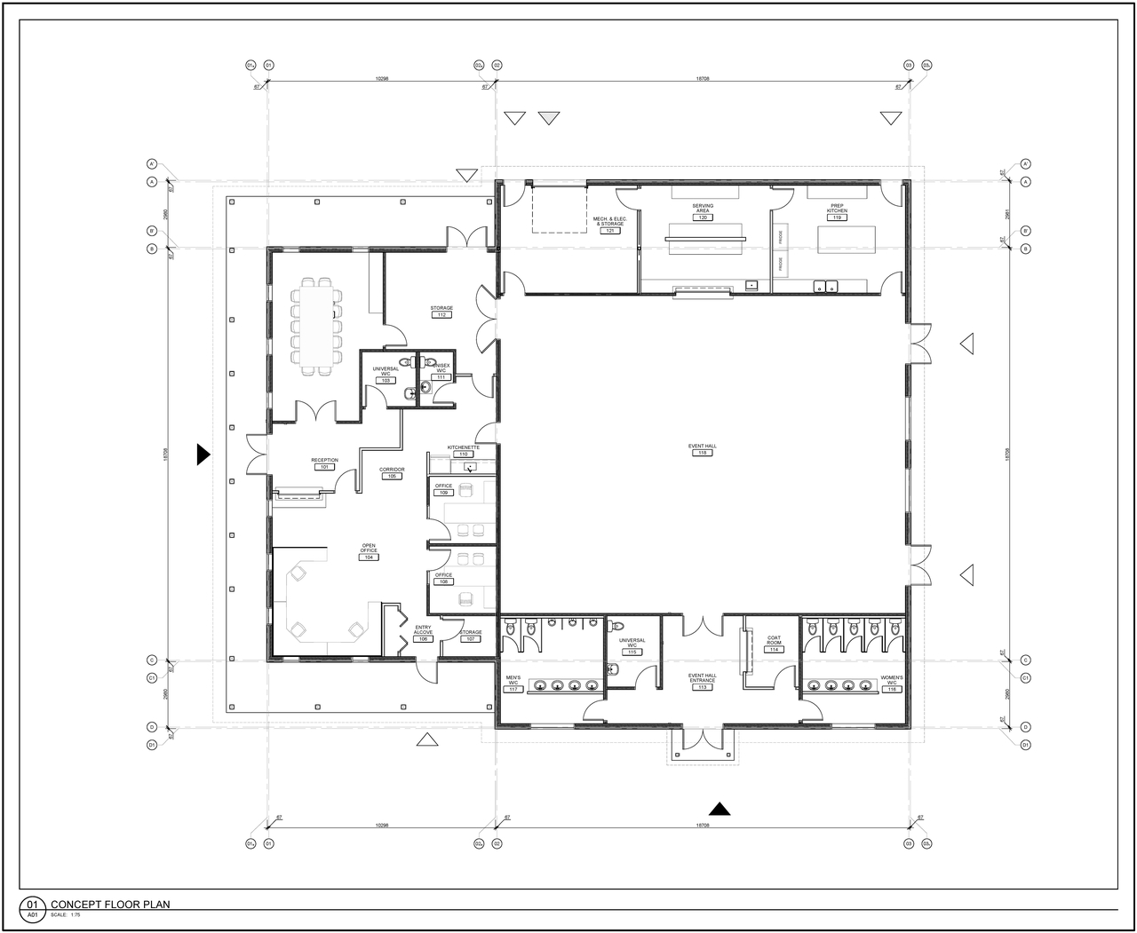 Floor plan for project from page 1 of the file '2025-10-27 - Concept Floor Plan - D07-12-25-0140'