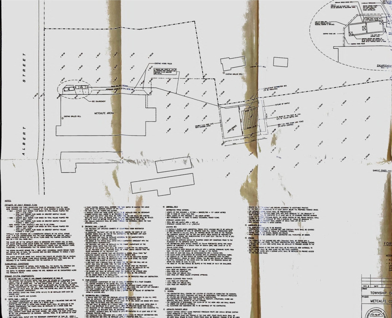 Construction site plan for project from page 36 of the file '2025-11-25 - Proposed Sewage Works Design Brief & Impact Assessment - D07-12-25-0154'