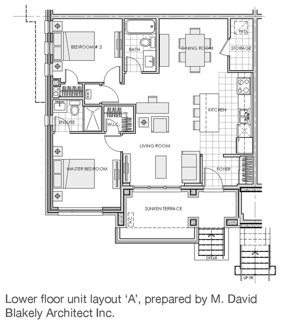 Floor plan for project from page 3 of the file '2025-12-04 - Urban Design Brief - D07-12-25-0158'