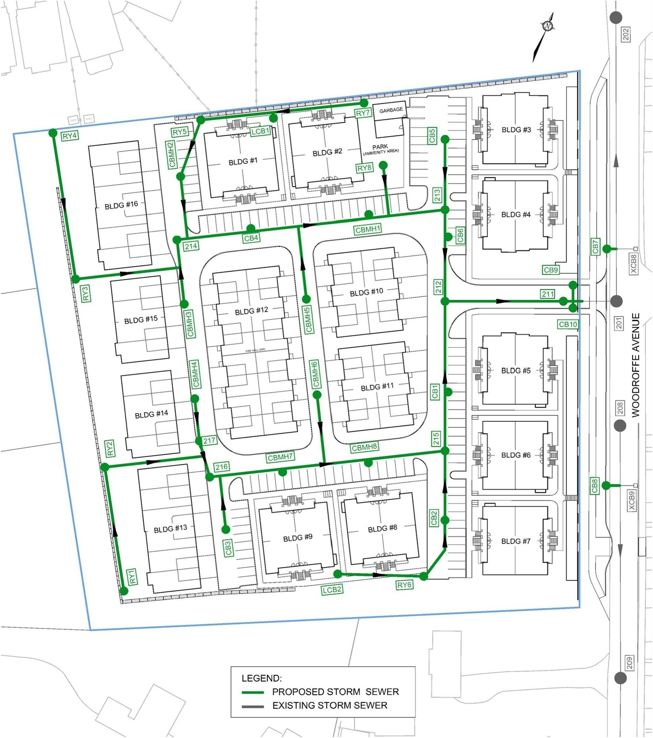 Construction site plan for project from page 19 of the file '2025-12-04 - Servicing Design Brief - D07-12-25-0158'