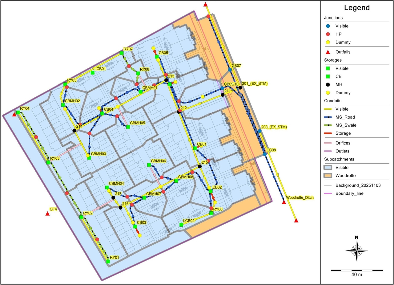 Construction site plan for project from page 87 of the file '2025-12-04 - Servicing Design Brief - D07-12-25-0158'