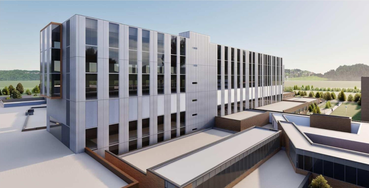 Rendering of building from page 21 of the file '2025-12-09 - Urban Design Brief - D07-12-25-0163'