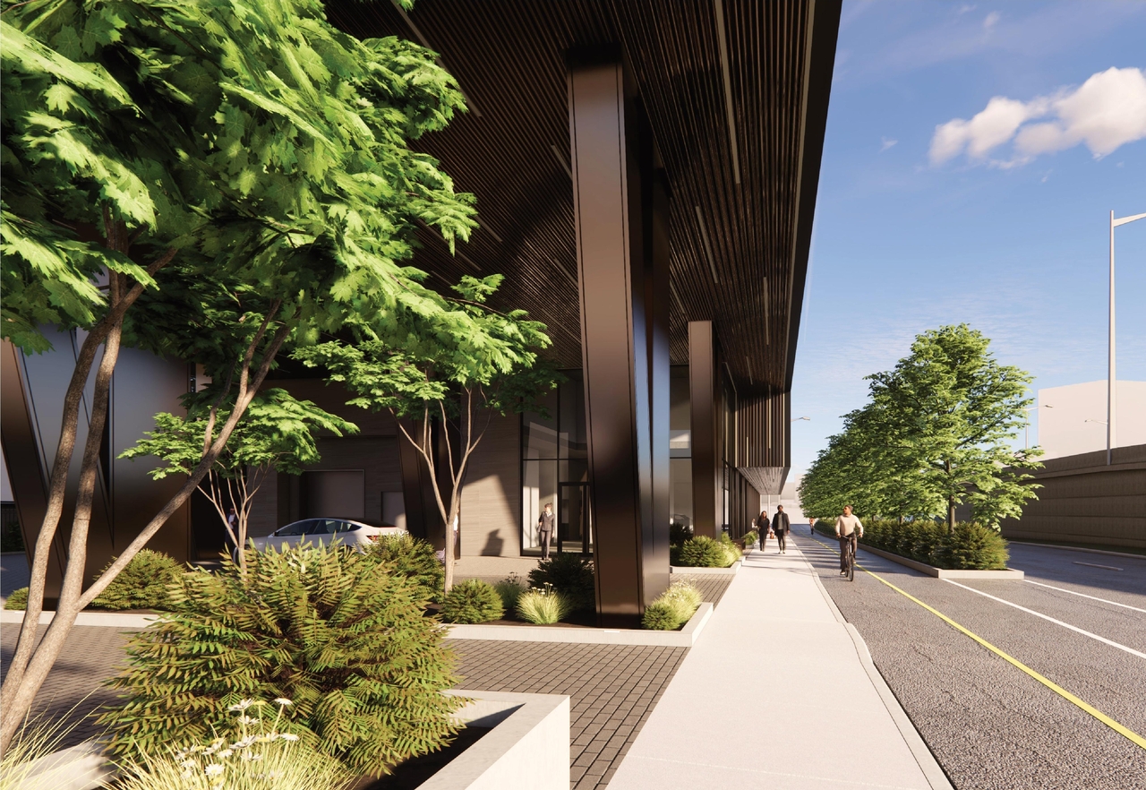 Rendering of building from page 7 of the file '2026-02-05 - Urban Design Brief - D07-12-26-0009'