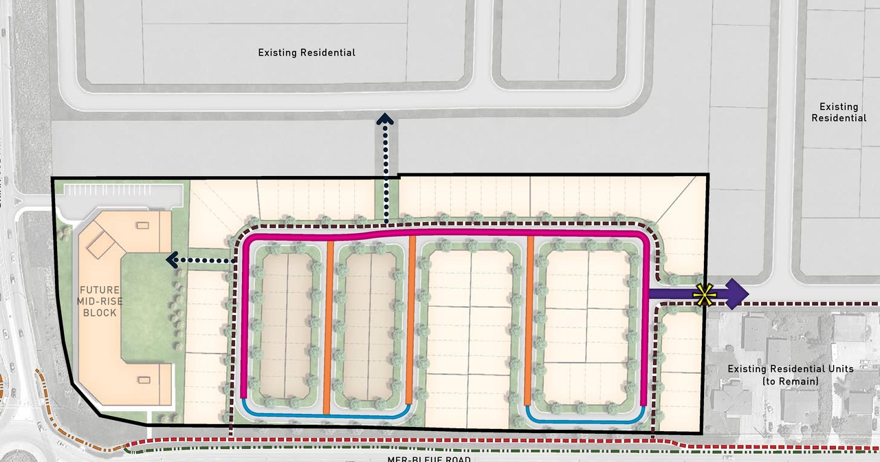 Construction site plan for project from page 17 of the file '2021-04-15 - Urban Design Brief - D07-16-21-0001'