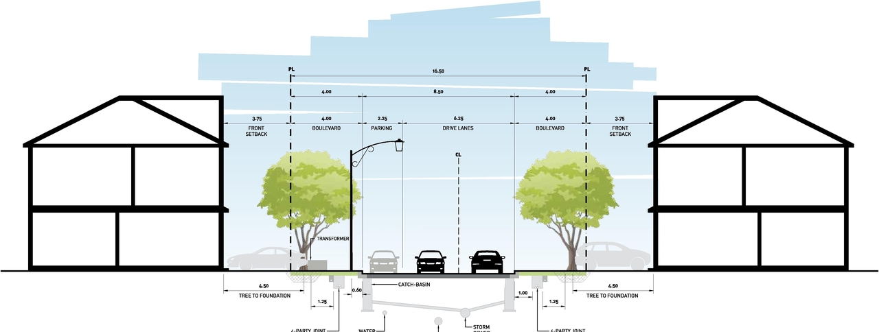 Construction site plan for project from page 19 of the file '2021-04-15 - Urban Design Brief - D07-16-21-0001'