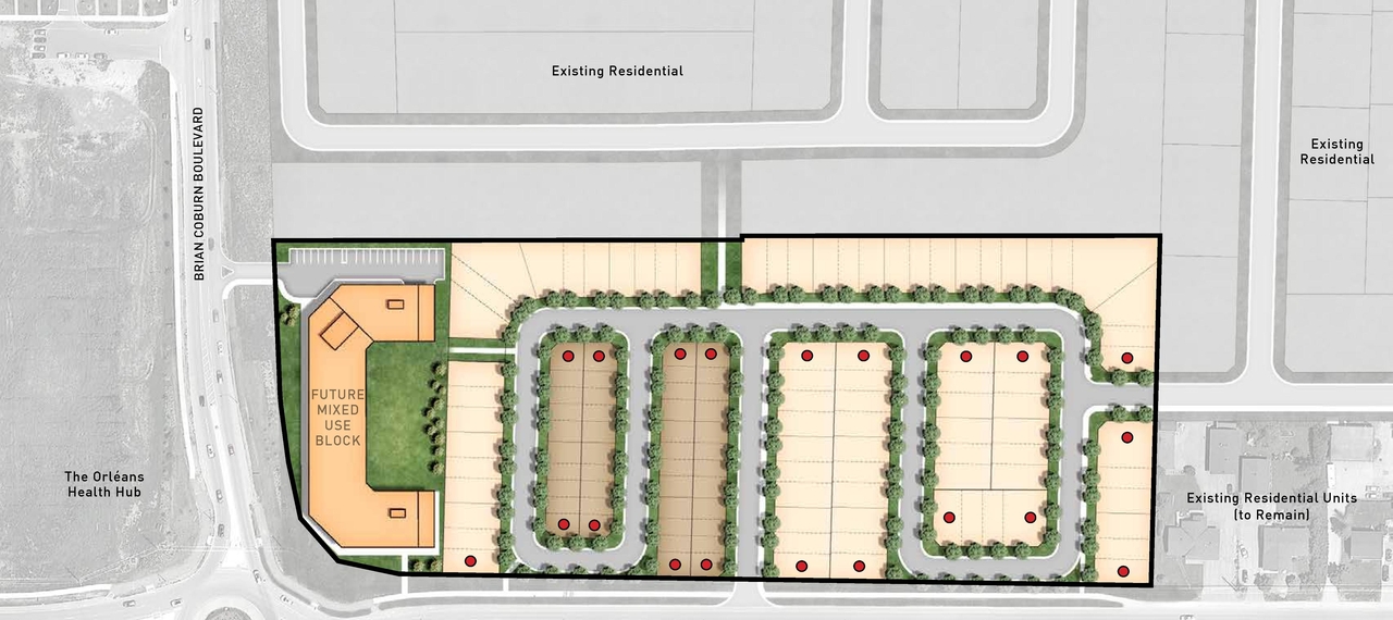 Construction site plan for project from page 13 of the file '2021-06-17 - Urban Design Brief - D07-16-21-0001'