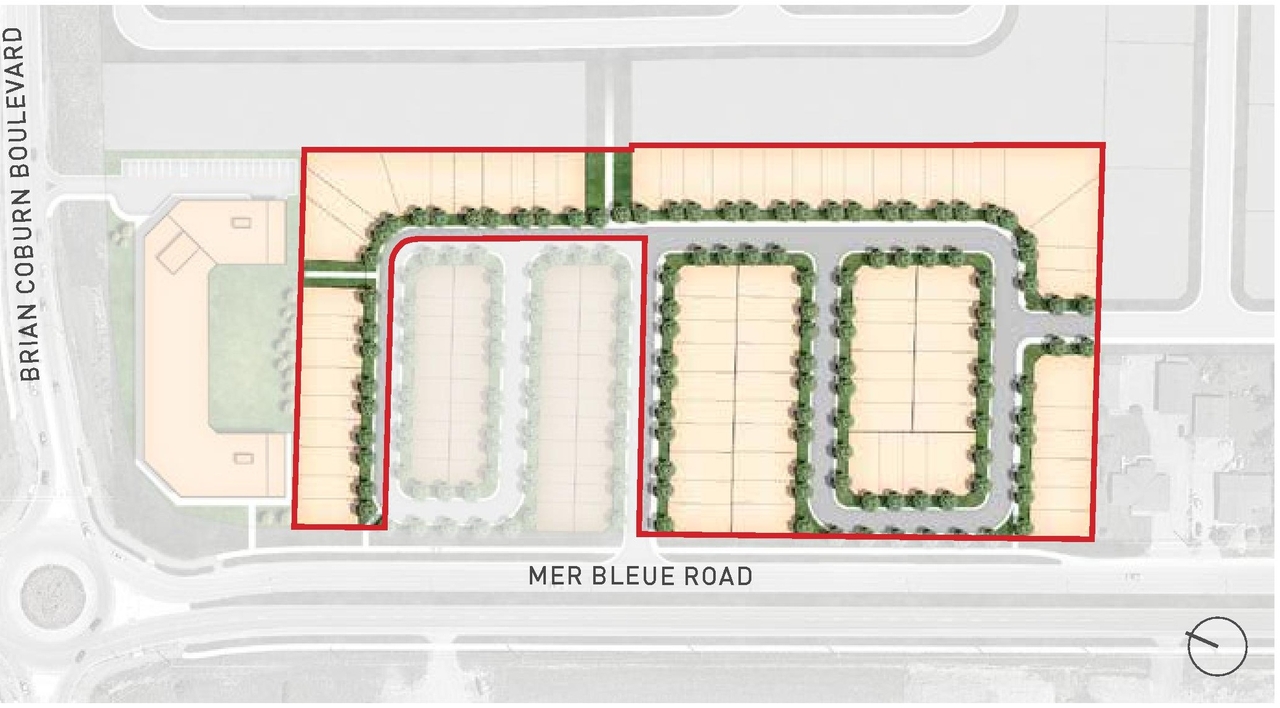 Construction site plan for project from page 14 of the file '2021-06-17 - Urban Design Brief - D07-16-21-0001'