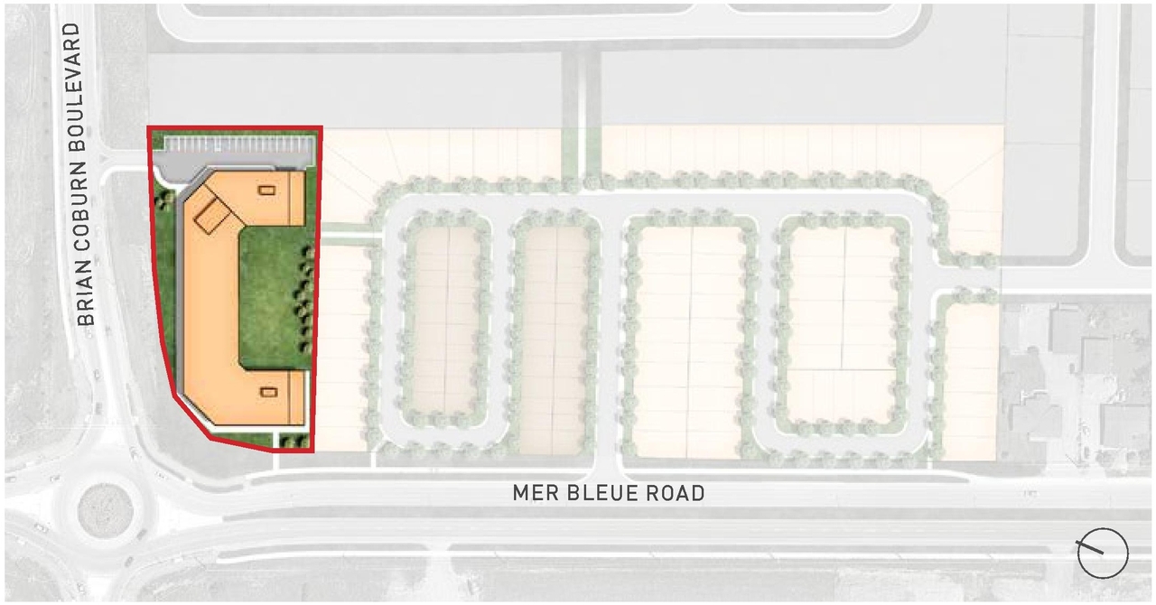 Construction site plan for project from page 16 of the file '2021-06-17 - Urban Design Brief - D07-16-21-0001'