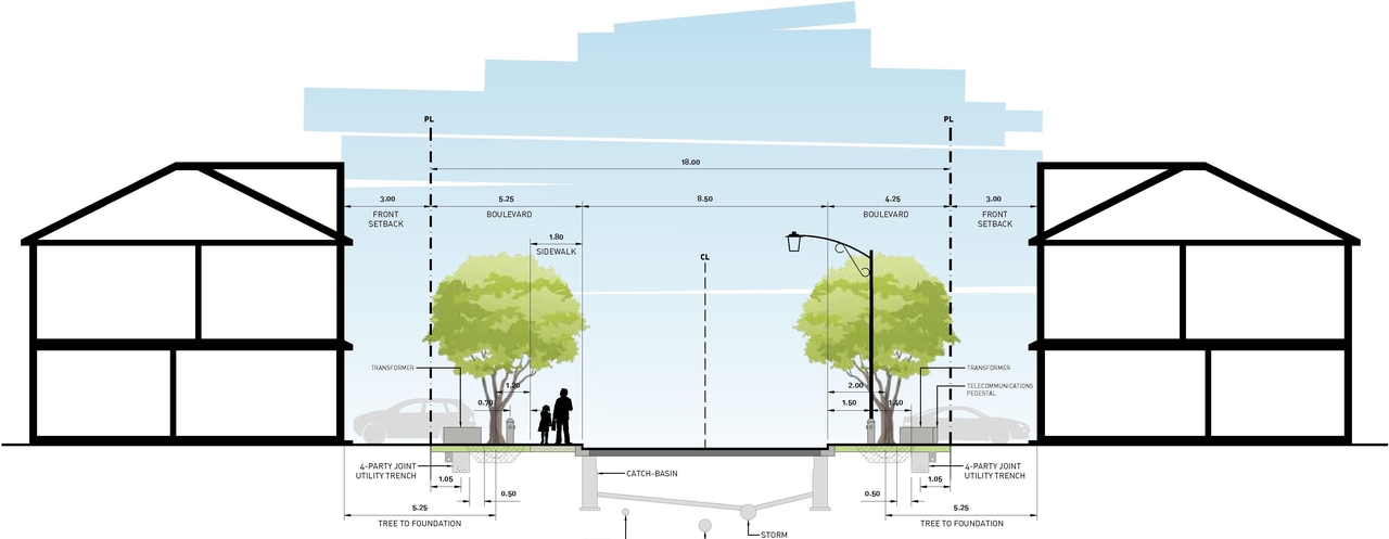 Construction site plan for project from page 20 of the file '2021-06-17 - Urban Design Brief - D07-16-21-0001'