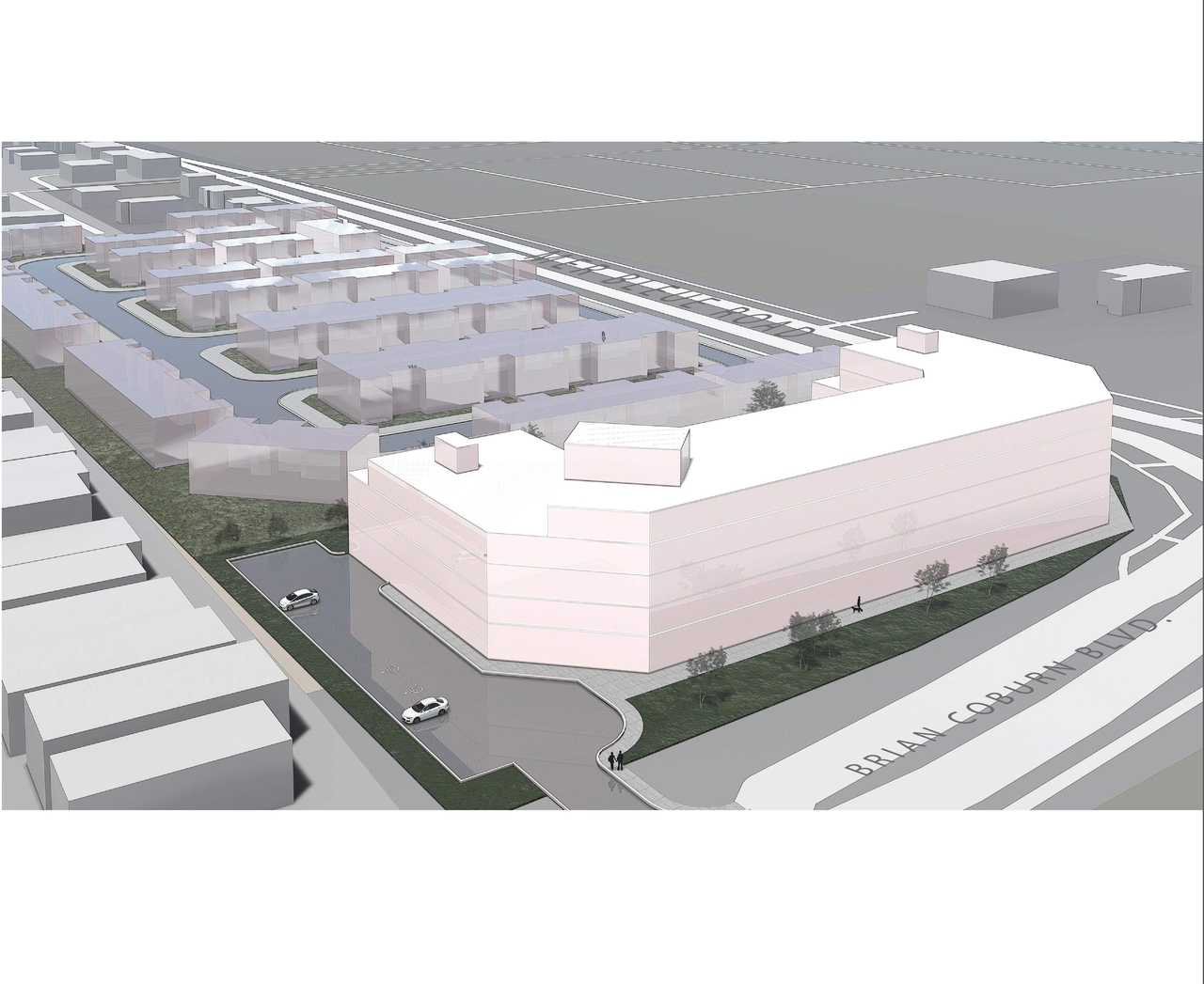 Rendering of building from page 6 of the file '2021-04-15 - Rendering - D07-16-21-0001'