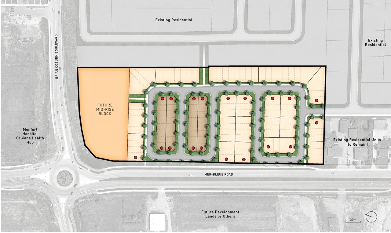 Construction site plan for project from page 6 of the file '2021-01-08 - Urban Design Brief - D07-16-21-0001'
