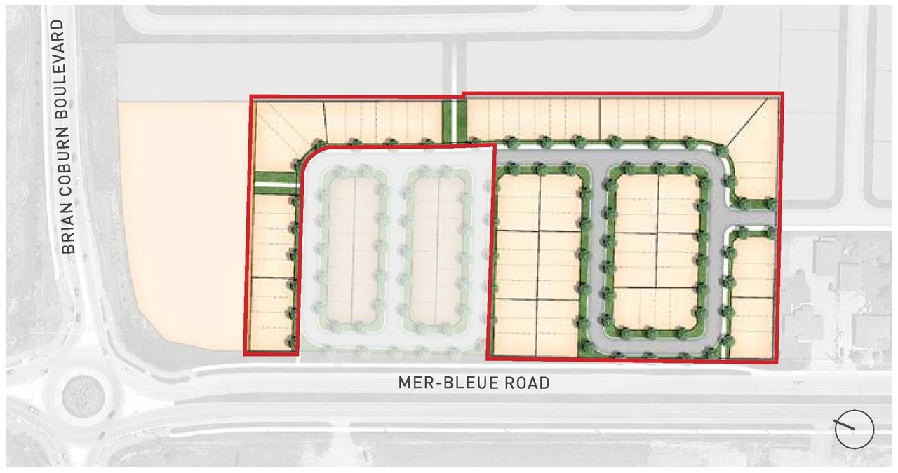 Construction site plan for project from page 7 of the file '2021-01-08 - Urban Design Brief - D07-16-21-0001'