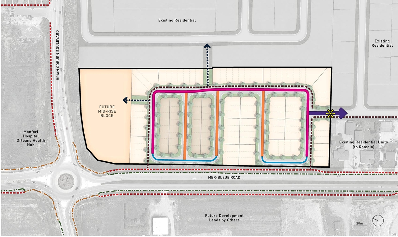 Construction site plan for project from page 8 of the file '2021-01-08 - Urban Design Brief - D07-16-21-0001'
