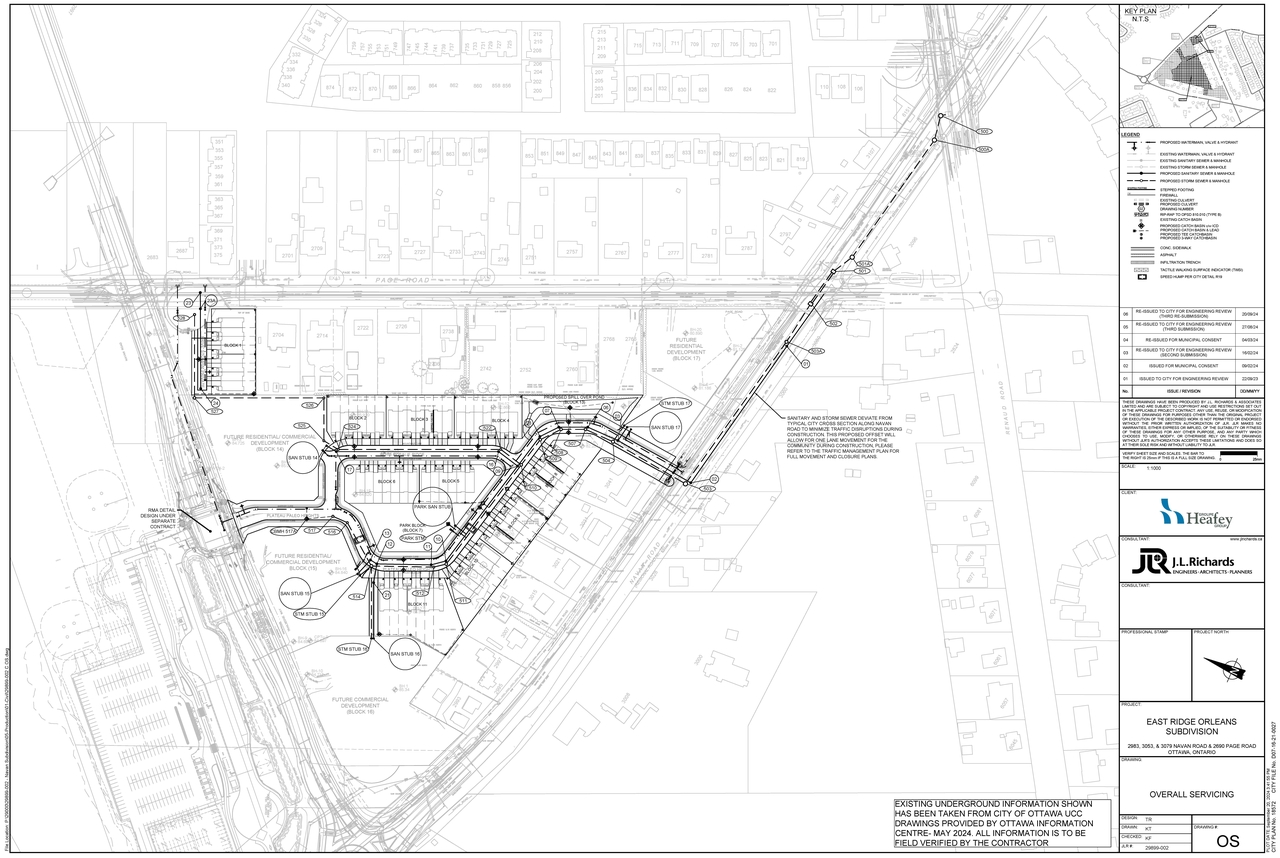 Construction site plan for project from page 3 of the file '2024-09-23 - Subdivision Design Drawings - D07-16-21-0027'