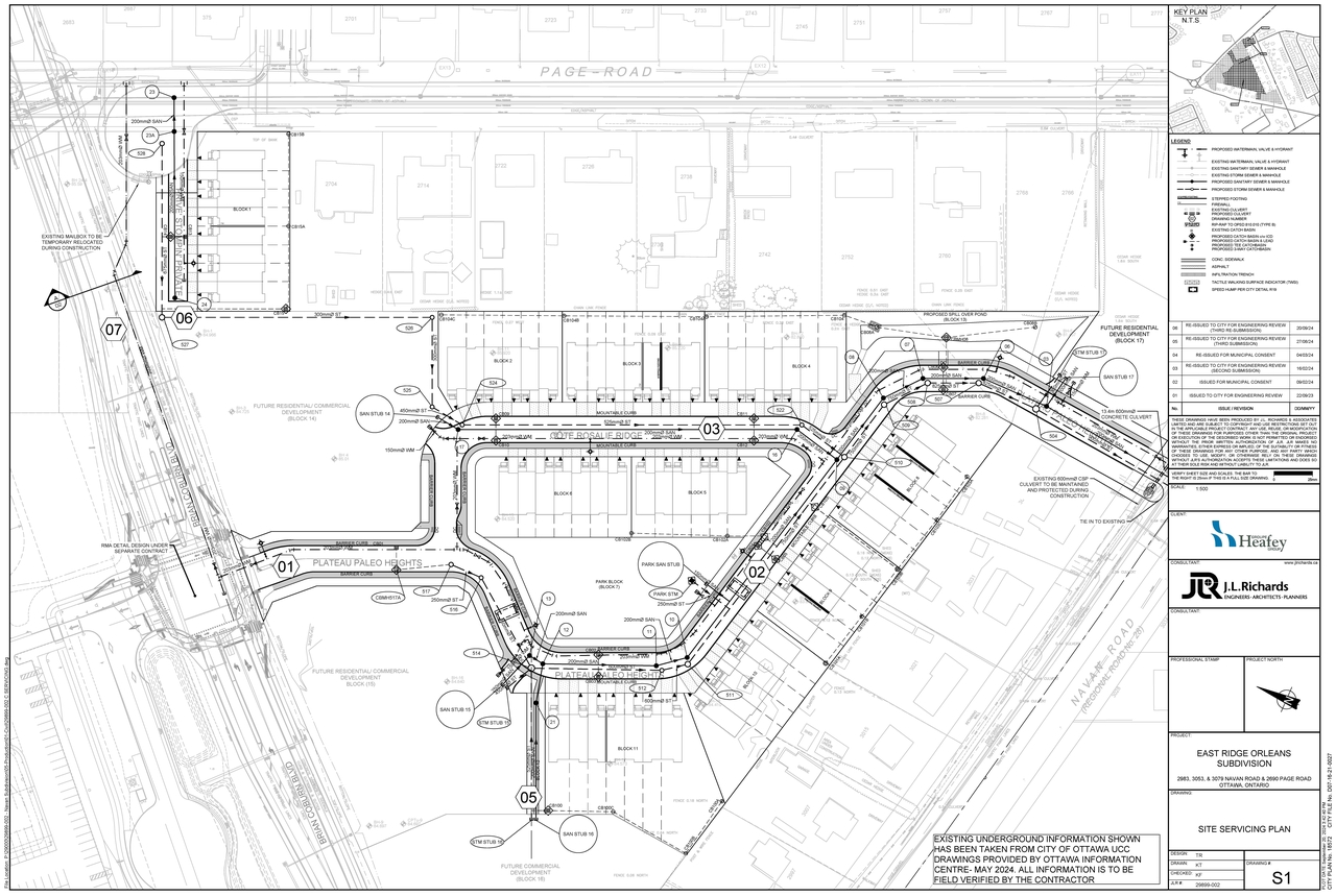 Construction site plan for project from page 4 of the file '2024-09-23 - Subdivision Design Drawings - D07-16-21-0027'