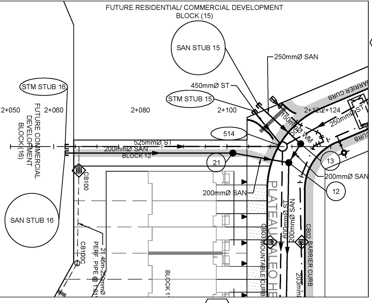 Construction site plan for project from page 10 of the file '2024-09-23 - Subdivision Design Drawings - D07-16-21-0027'