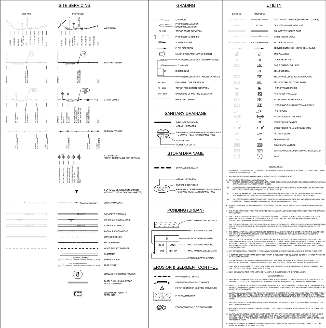 Floor plan for project from page 2 of the file '2024-09-23 - Subdivision Design Drawings - D07-16-21-0027'