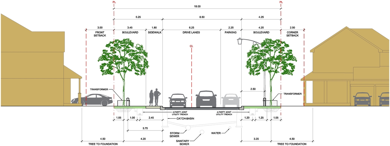 Construction site plan for project from page 11 of the file '2022-04-27 - Urban Design Brief (8) - D07-16-21-0032'