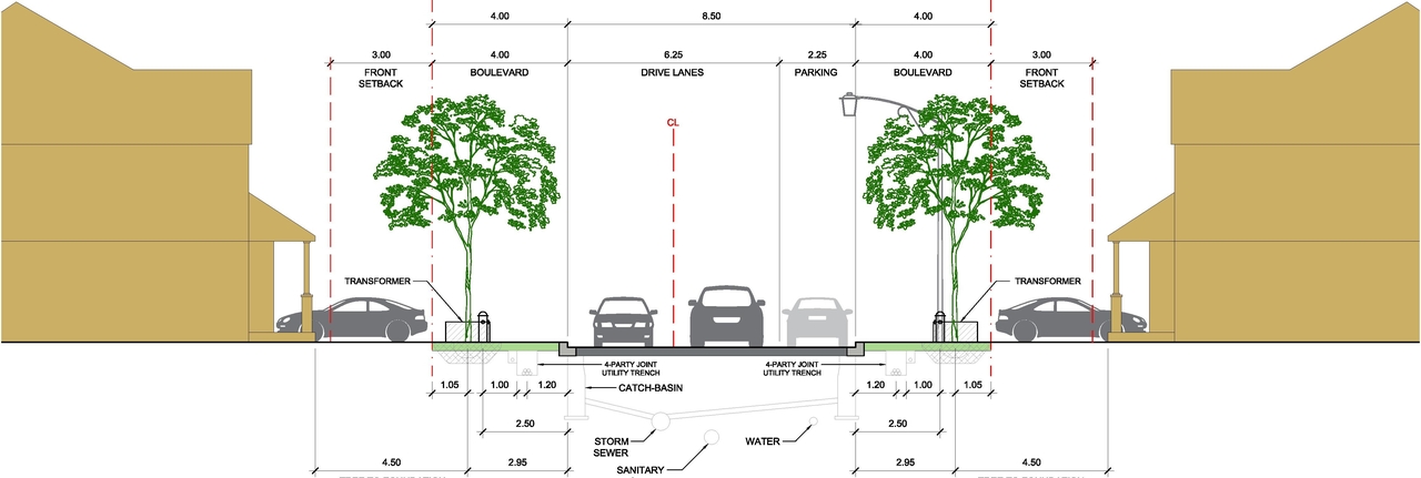 Construction site plan for project from page 22 of the file '2022-04-27 - Urban Design Brief (7) - D07-16-21-0032'