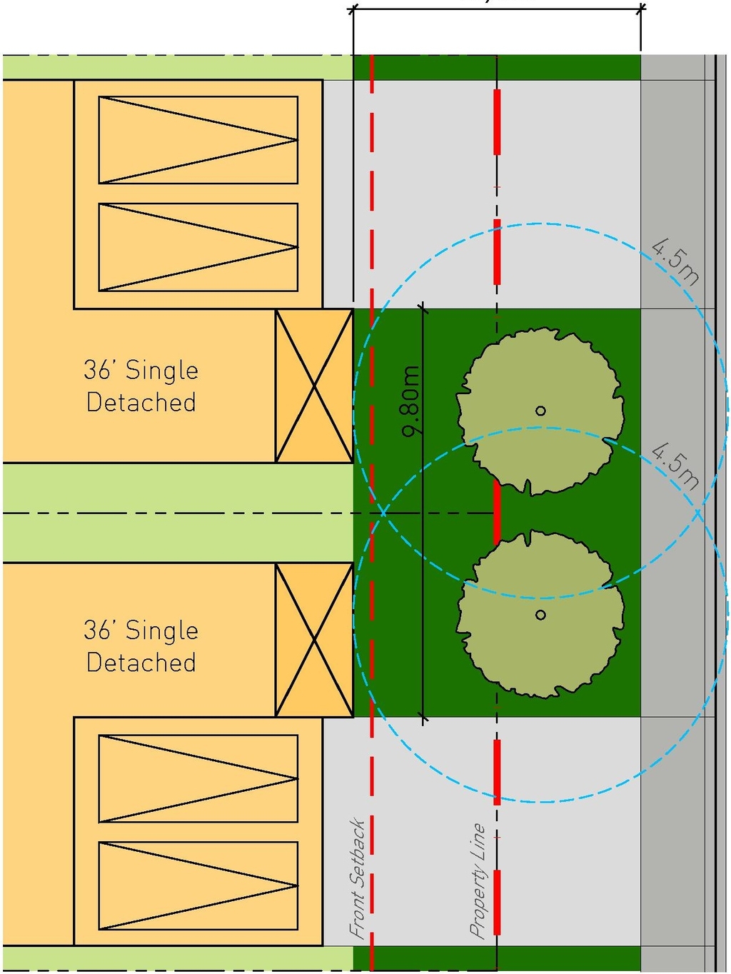 Construction site plan for project from page 23 of the file '2023-09-13 - Urban Design Brief - D07-16-21-0032'
